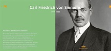 Carl Friedrich von Siemens | Shaping the future - The Siemens ...