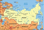 Political map of Russia - Political map Russia (Eastern Europe - Europe)