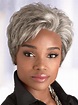 Wigs For Older Black Women, Synthetic Short Straight Capless Older ...