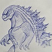 Monster Art🐉 en Instagram: “Godzilla 20 min unreferenced sketch ...