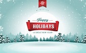 Happy Holidays Greeting Card 265342 Vector Art at Vecteezy