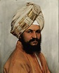 Painting of Sardar Bahadur Bhai Ram Singh by Rudolf Swoboda, 1892. As ...