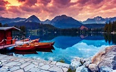 Fonds d'ecran 3840x2400 Slovaquie Photographie de paysage Montagnes Lac ...