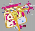 Karte und plan von flughäfen und terminals von Paris