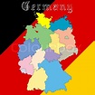 Deutschland Karte über die nationalen ... | Stock-Vektor | Colourbox