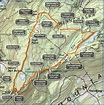 Catskill Hiking Map - ToursMaps.com