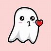Cute Ghost, Love Illustration, Graphic Editing, Clipart, Vector Art ...