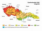 Tschechoslowakei Karte
