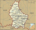 Карта княжества Люксембург географическое описание информация факты - Атлас