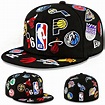 New Era NBA League Teams Black Fitted Hat NBA Basketball Team logo ...