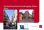 Integrierte Studiengänge Mainz-Dijon ALT | PHILIS - Internetportal für ...