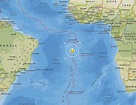 Schweres Erdbeben unter dem Südatlantik