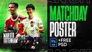 FREE PSD 🔥 | Matchday Poster Design 🔴⚪️ | Photoshop Tutorial - YouTube