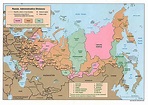 Karten von Russland mit Städten und Straßen