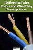 Colors For Electrical Wires