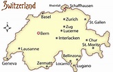 Zurique, suíça mapa de Zurique, suíça) no mapa (Europa Ocidental - Europa)