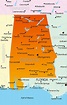Outline Map Of Alabama Cities And Towns Map - vrogue.co