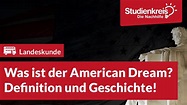 Was ist der American Dream? Definition und Geschichte - Studienkreis.de