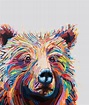 TOUCH CONTAGIOUS | Bear art, Animal paintings, Art