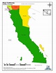 Mapa para imprimir de Baja California Mapa en color de los municipios ...