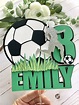 Excited to share this item from my #etsy shop: Soccer cake topper ...