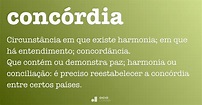 Concórdia - Dicio, Dicionário Online de Português