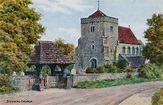 Steyning Kirche von Alfred Robert Quinton: Kunstdruck