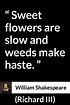 William Shakespeare about flower (“Richard III”, 1597) | Shakespeare ...