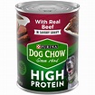 (12 Pack) Purina Dog Chow High Protein Gravy Wet Dog Food, High Protein ...