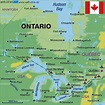 Map of Ontario (State / Section in Canada) | Welt-Atlas.de