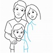 Happy Family Drawing Easy Step By Step - art-scalawag