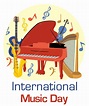 Premium Vector | International music day with musical instruments ...