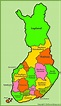 Administrative map of Finland | Finland, Finland map, Map