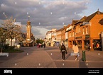 Clock tower in Epsom town centre, Surrey, England, UK Stock Photo ...