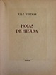 Hoja de Hierba Leaves of Grass - Jorge Luis Borges, Walt Whitman, Joge ...