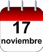 Que se celebra el 17 de noviembre - Calendario