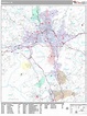 Asheville North Carolina Wall Map (Premium Style) by MarketMAPS - MapSales
