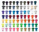 Gildan 5000 Color Chart Camiseta de Algodón Pesado JPG Tabla | Etsy