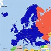 StepMap - Die Vereinigten Staaten von Europa - Landkarte für Europa