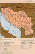 Grande detallado mapa político de Yugoslavia con carreteras ...
