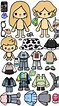 toca boca paper printable | Paper dolls clothing, Paper dolls, Paper ...