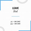 Conjugación Leave 🔸 Verbo inglés en todos los tiempos y formas ...