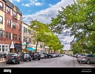 Greenwich Avenue in downtown Greenwich, Connecticut, USA Stock Photo ...