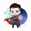 Dr. Strange by remirror | Dr estranho desenho, Desenhos da marvel, Chibi