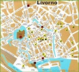 Livorno tourist map