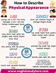How to Describe Physical Appearance - English Study Here