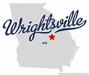 Map of Wrightsville, GA, Georgia