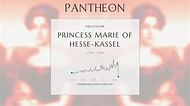 Princess Marie of Hesse-Kassel Biography - Grand Duchess of Mecklenburg ...