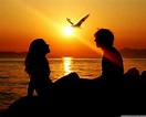 Romantic Couple Sunset | Sunset wallpaper, Romantic sunset, Romantic ...