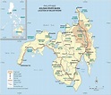 Road Map Of The Second Largest Philippine Island Mindanao Stock ...